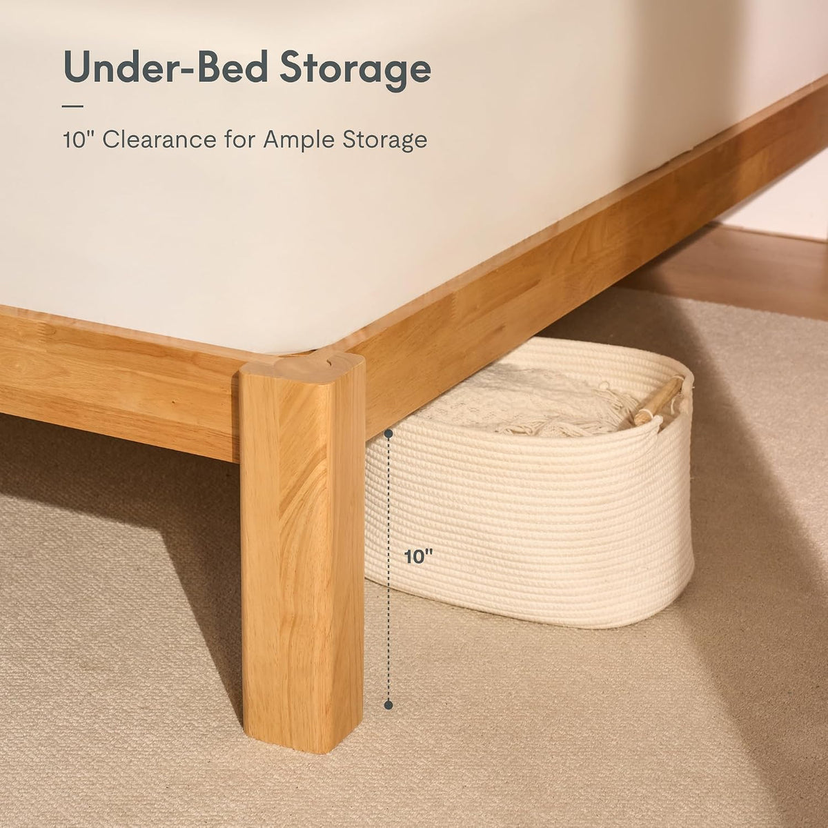 flexispot hako g2 japanese joinery bed frame queen on a desk or shelf