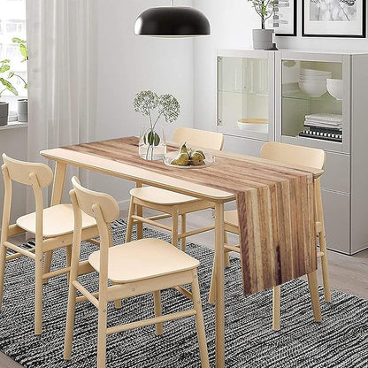 Wooden Table Runner Farmhouse Rustic Country Wood Plank Kitchen Dinner Runner - Image 4