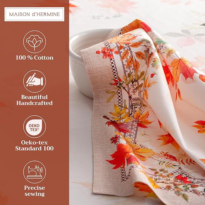 Maison d' Hermine Cloth Napkins Set of 4 100% Cotton - Image 2