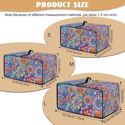 Boho Mandala Floral Print Microwave Oven Dust Cover - Image 7