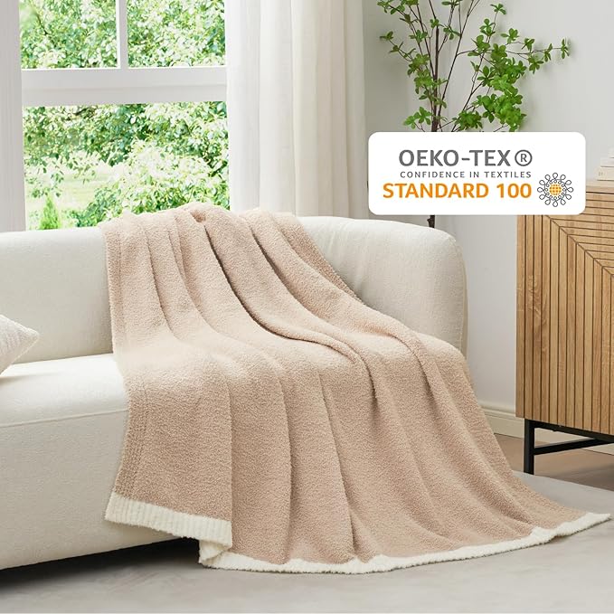 Snuggle Sac Beige Throw Blanket - Image 5