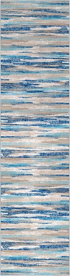 Modern Abstract Hallway Runner Rug - Image 9