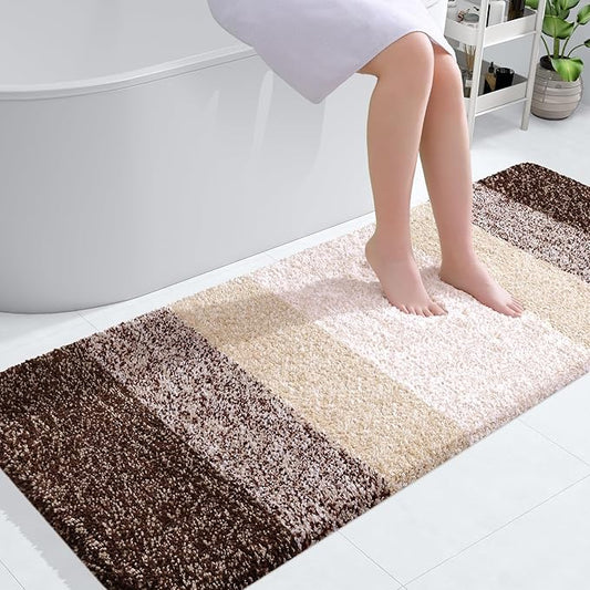 OLANLY Bathroom Runner Rugs 54x24, Extra Soft Absorbent Microfiber Bath Rugs by OLANLY