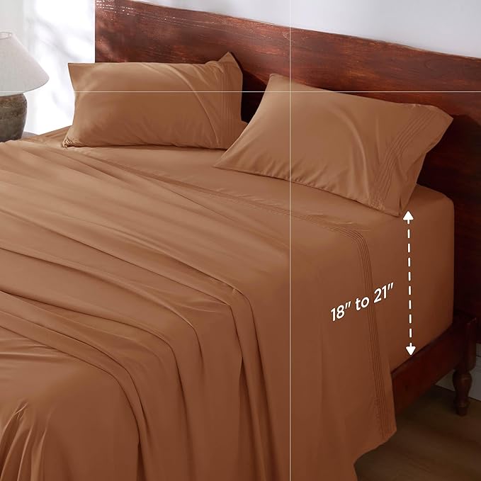 Bedsure Deep Pocket Queen Sheets Set by BEDSURE