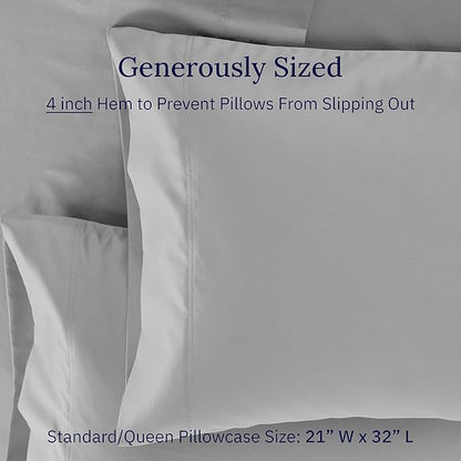 CALIFORNIA DESIGN DEN Luxuriously Soft Hotel Quality 600 Thread Count, 100% - Image 5
