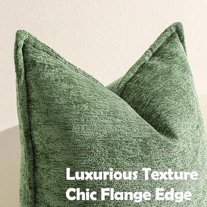 Pack of 2 Forest Green Christmas Decorative Throw Pillow Covers 16x16 Cozy Soft - Image 2