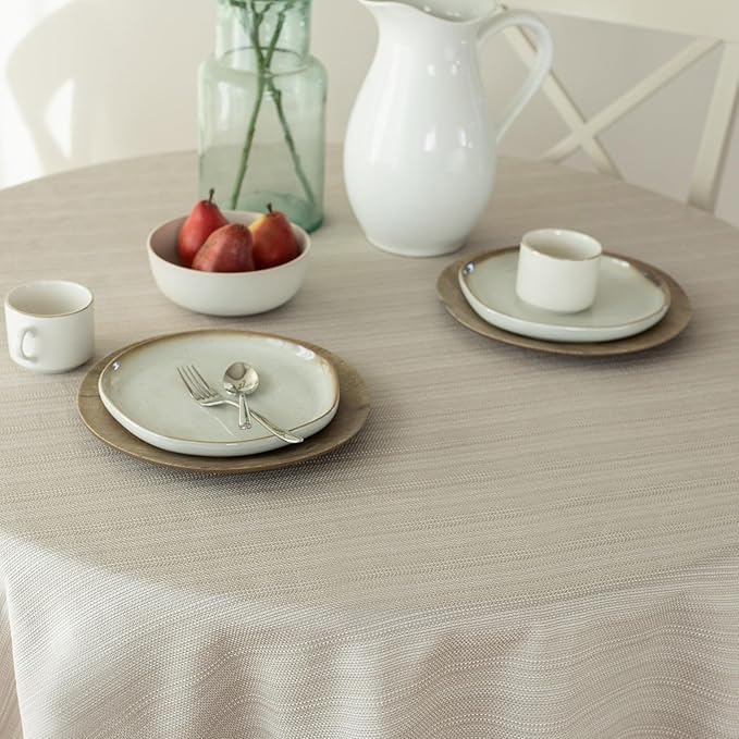 Benson Mills Cameron Textured Fabric Table Cloth, - Image 2