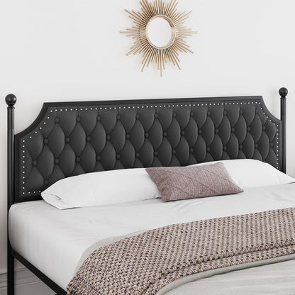 keyluv queen upholstered canopy bed frame with 2 on a desk or shelf