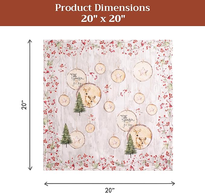 Maison d' Hermine Cloth Napkins Set of 4 100% Cotton - Image 7