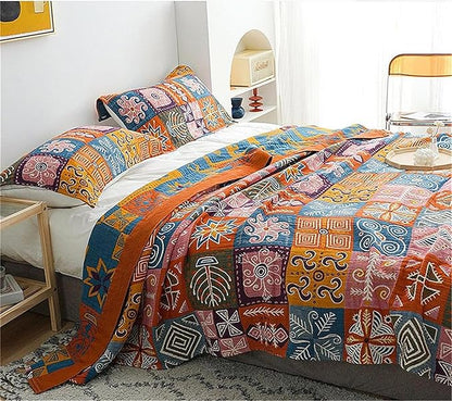MSGKV Boho Throw Blanket King Size Christmas Blanket 100% Cotton Blankets - Image 7