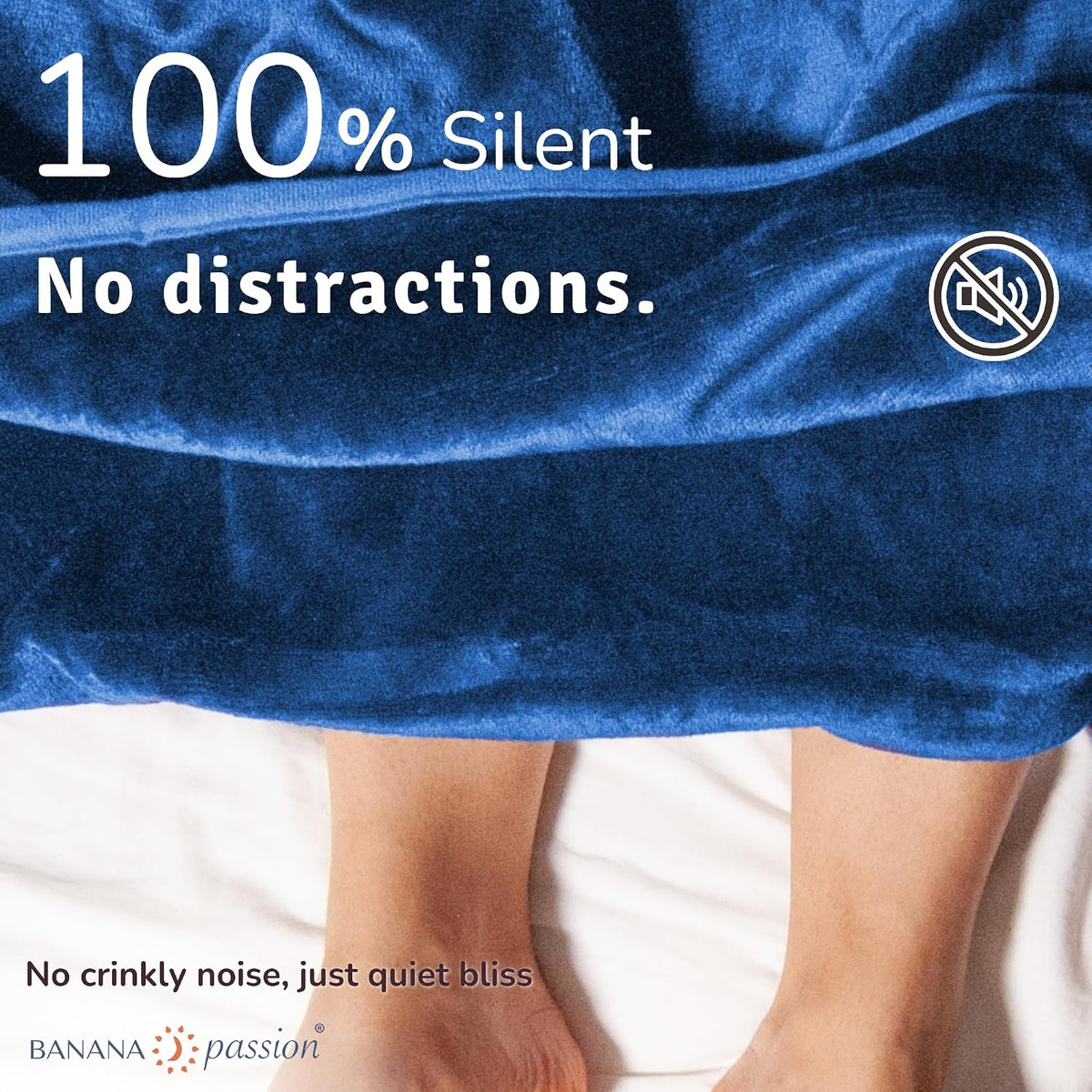velvety waterproof blanket for bed, queen jodhpur blue, side view
