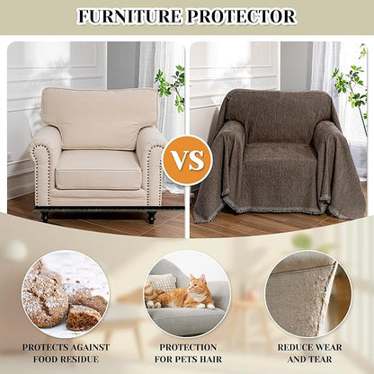 MEETSKY Oversized Chair Cover Small Couch Cover Armchair Sofa Cover - Image 4