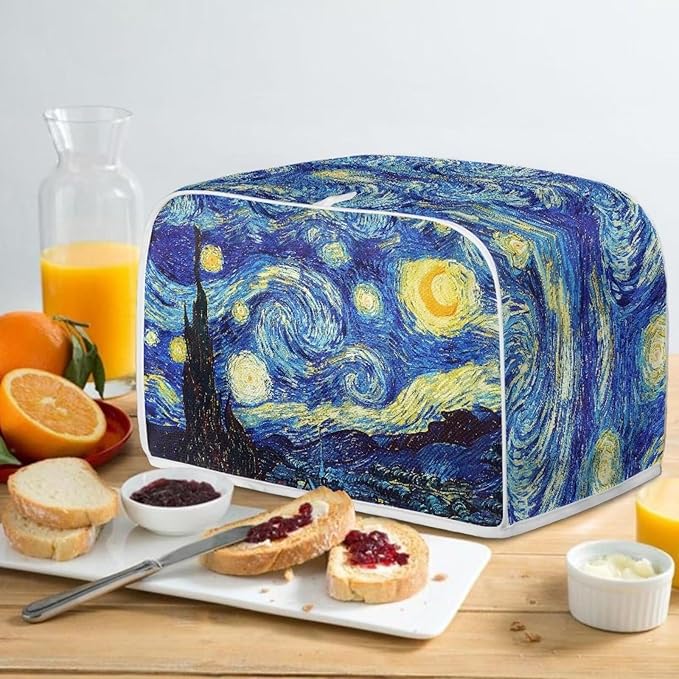 ZFRXIGN Starry Night Toaster Cover 4 Slice Small Appliance Covers Toaster Bag - Image 4