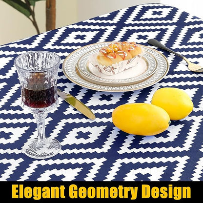 Smiry Rectangle Picnic Table Cloth, Waterproof Elastic Fitted Outdoor - Image 8