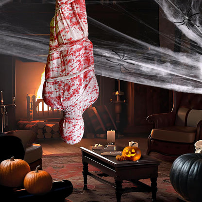 2 Packs 6ft Dead Body Bags Hanging Corpse Props Scary Halloween Decorations
