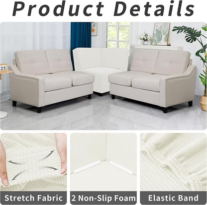 Easy-Going Stretch Sectional Corner Sofa Slipcover 1-Piece Couch Sofa Cover - Image 4
