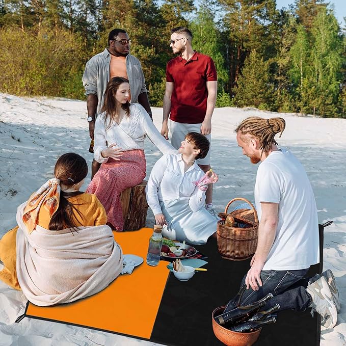 Frelaxy Pocket Picnic Blanket, Waterproof Sandproof Beach Mat, Compact Camping - Image 5