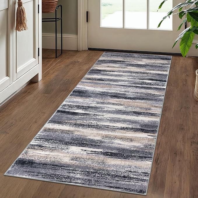 Modern Abstract Runner Rug 2x5 - Image 2