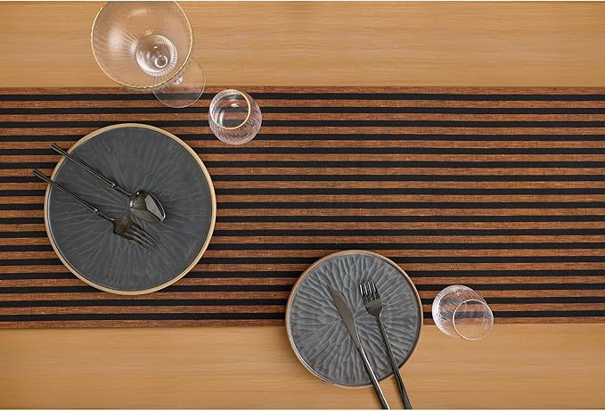 Solino Home Striped Table Runner 132 Inches Long - Image 3