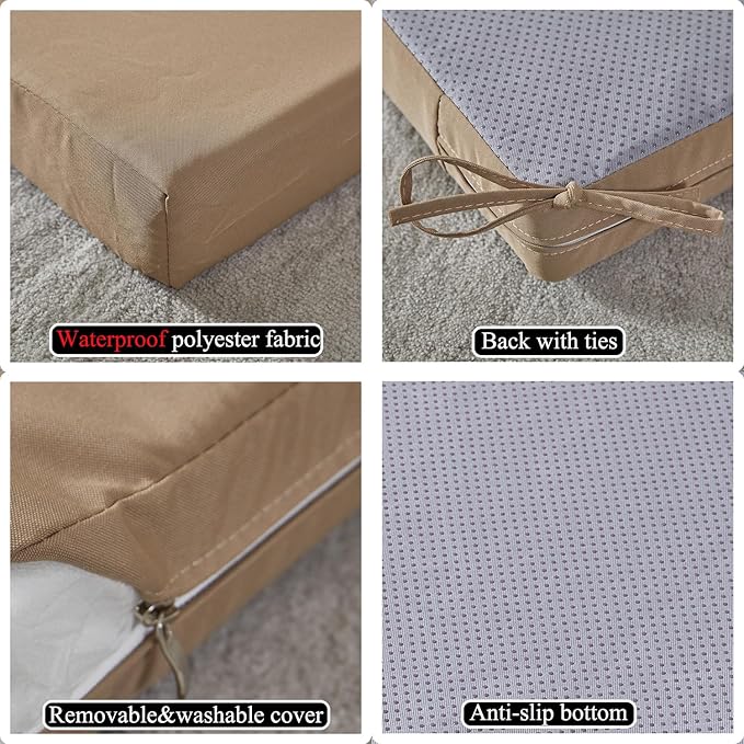 SAMTY 20 x 18 Inch Outdoor Chair Cushions - Image 3