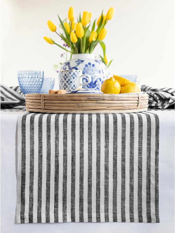 Solino Home Linen Table Runner 48 Inches by SolinoHome