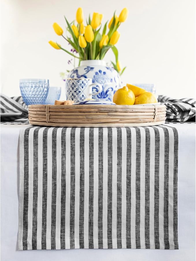 Solino Home Linen Table Runner 108 Inches Long by SolinoHome