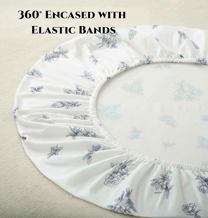 SDY Jersey Bassinet Sheets for Baby Boys and Girls, 32 "x 16 "x 4", 2 Pack - Image 5