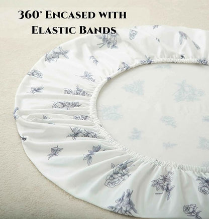 SDY Jersey Bassinet Sheets for Baby Boys and Girls, 32 "x 16 "x 4", 2 Pack - Image 5