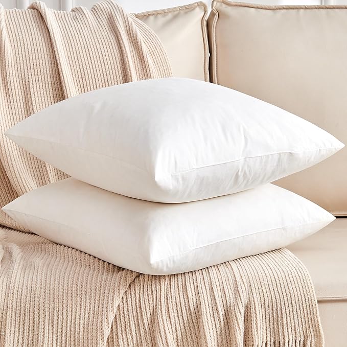 Organic Feather Down Throw Pillow Inserts by KUSNUG-CozySleep