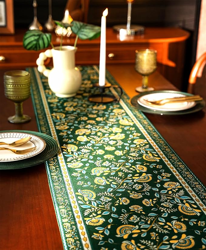 13×72 Inch Table Runner, Retro-Luxury Tassels Series - Image 4