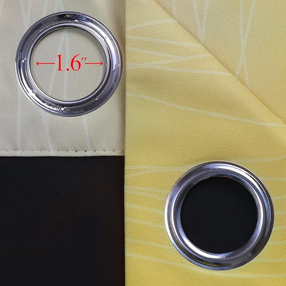 Estelar Textiler Yellow and Gray Blackout Curtains 96 Inches Long, Ombre - Image 7