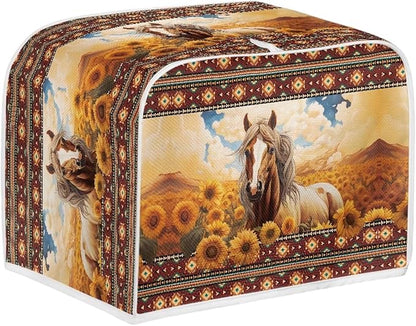 Aztec Horse Sunflower Printed Toaster Cover - Image 2