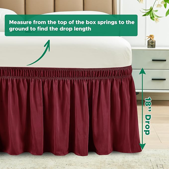 Biscaynebay Wrap Around Bed Skirts - Image 3