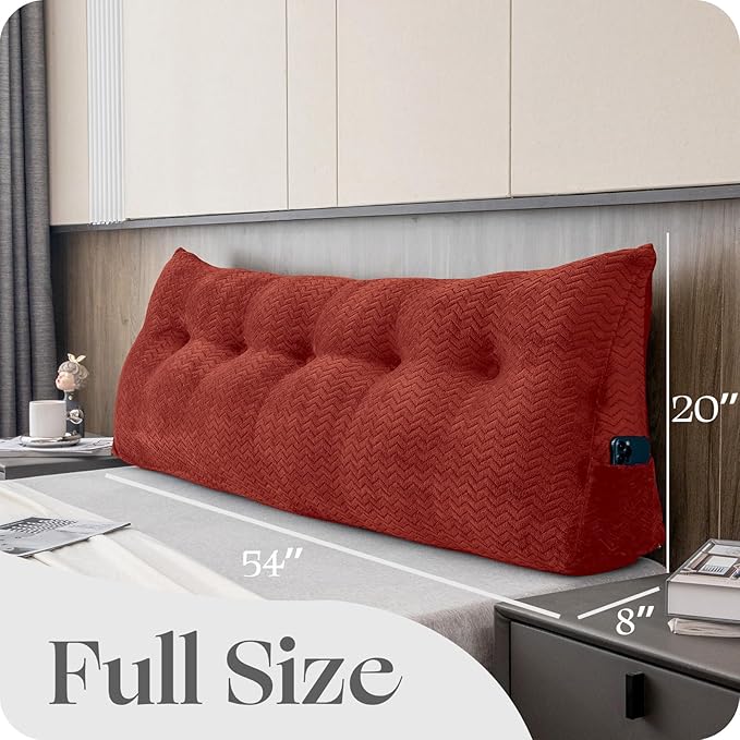 Large Bolster Triangular Headboard Wedge Backrest Positioning Support Bed Rest - Image 2