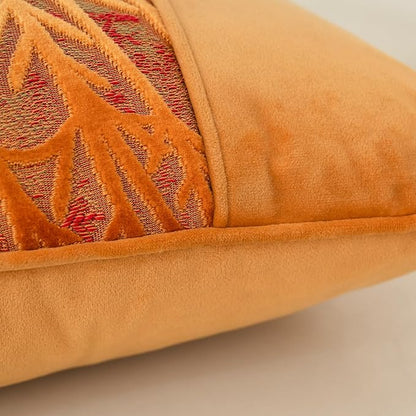 Yangest Orange Yellow Twigs Throw Pillow Cover Velvet Branches Velvet Cushion - Image 3