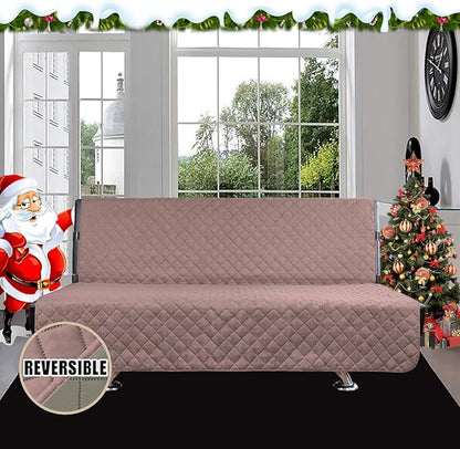 Easy-Going Futon Sofa Slipcover Reversible Sofa Cover Armless Futon Cover - Image 2