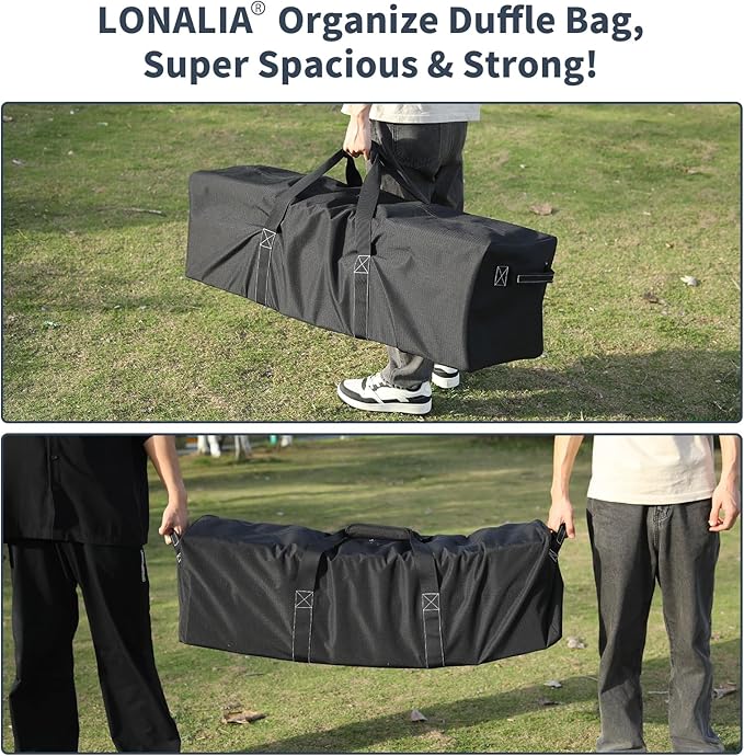 46 Inch Large Duffle Bag for Travel Camping - 127L Extra Large Heavy Duty - Image 2