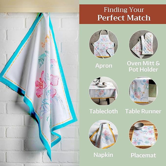 Maison d' Hermine Kitchen Towels Set of 2 100% Cotton 27.50" x 20" Reusable - Image 6