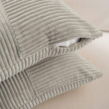 Fancy Homi Set of 2 Neutral Grey Boho Long Lumbar Body Decorative Throw Pillow - Image 4
