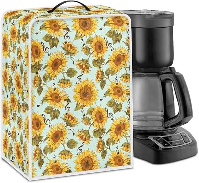 Mumeson Sunflower Blossom Coffee Maker Cover Stand Mixer or Coffee Machine by Mumeson