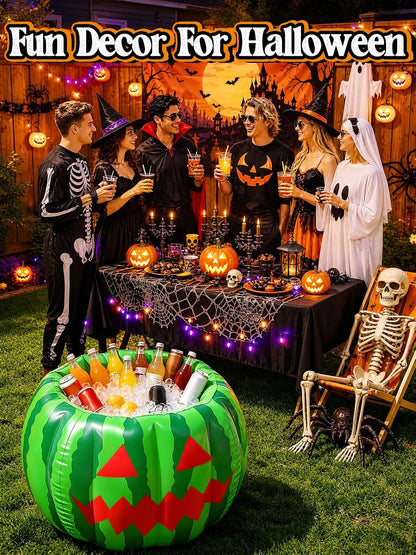 Cosweet Halloween Watermelon Ice Bucket for Party Supplies Drinks, 30"x20"