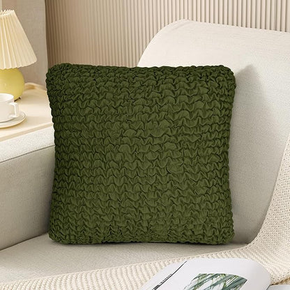 Decorative Throw Pillow Cover Elastic Couch Pillow Covers 18 x 18 & 20 x 20 Inch by MeiMeilio