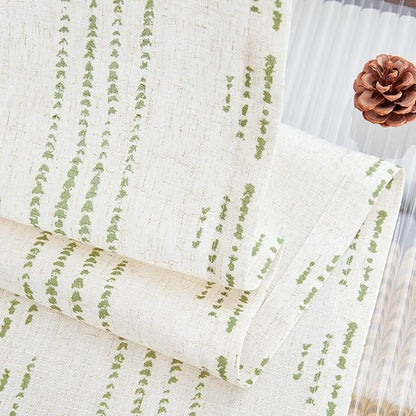 jinchan Boho Kitchen Curtains Linen Tier Curtains 20 Inch Bohemian Cafe Style - Image 7