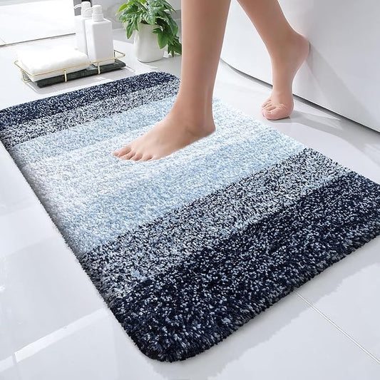 OLANLY Bathroom Rugs Mat 24x16, Extra Soft Absorbent Microfiber Bath Rugs by OLANLY