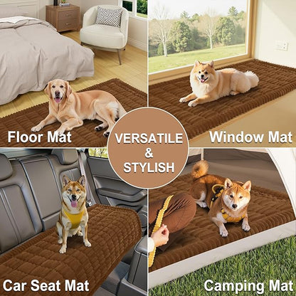Smiry Couch Cover for Dogs Washable, Non Slip Fuzzy Pet Couch Covers for 3 - Image 4