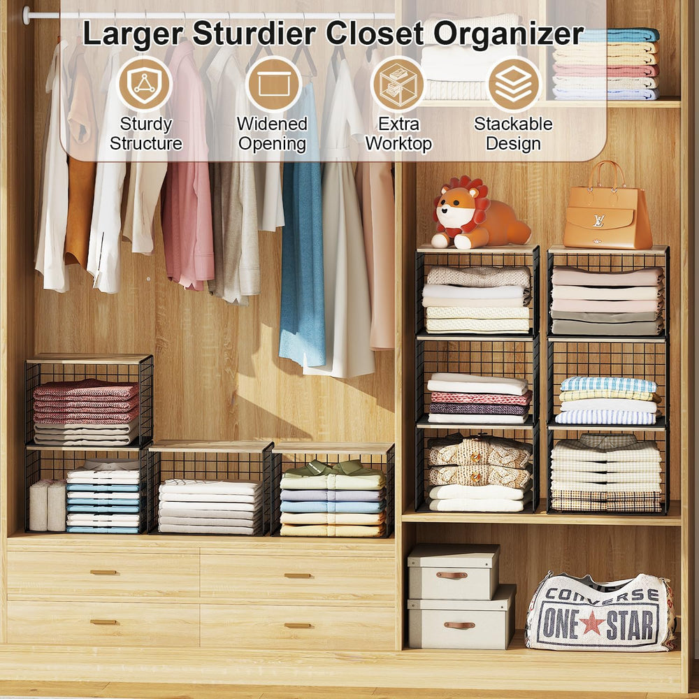 Widened and Heightened Large Capacity Closet Organizers And Storage Shelf