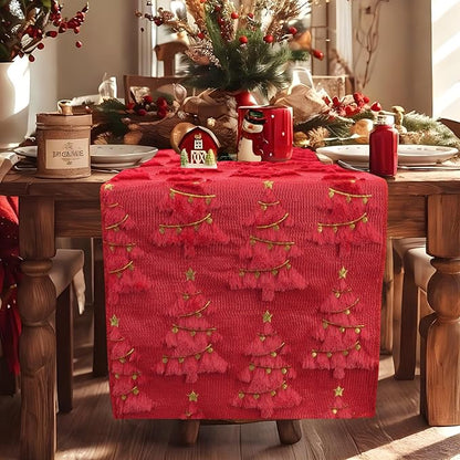 IVAPUPU Christmas Table Runner for Winter Holiday - Image 2