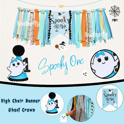 Halloween 1st Birthday Party Decorations,Spooky One Birthday Supplies Decor