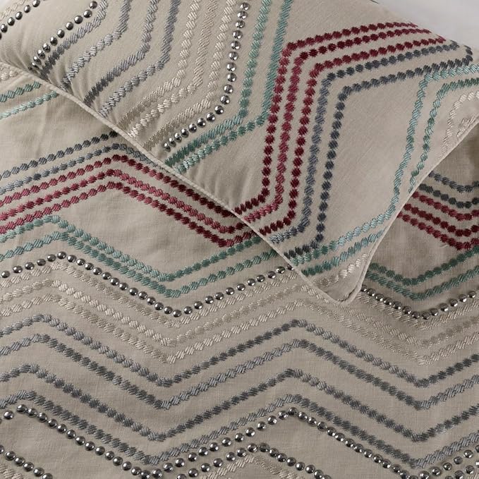 The HomeCentric King Queen Twin Beige Linen Bed Runner Without Pillow Cover - Image 3