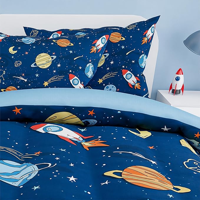 SANDJEST Outer Space Comforter Set Full Size 98x86in - Image 4